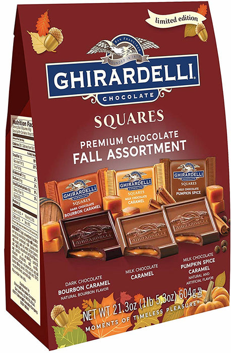 Ghirardelli Squares Premium Chocolate Fall Assortment, 21.3 oz