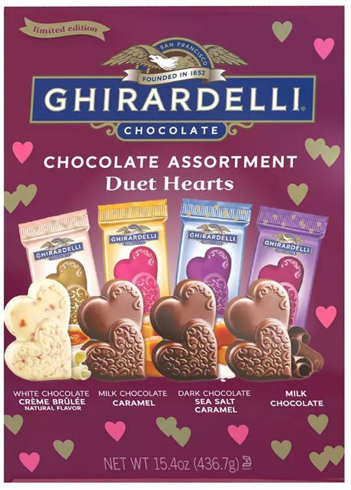 Ghirardelli Chocolate Assortment Duet Hearts , 15.4 oz