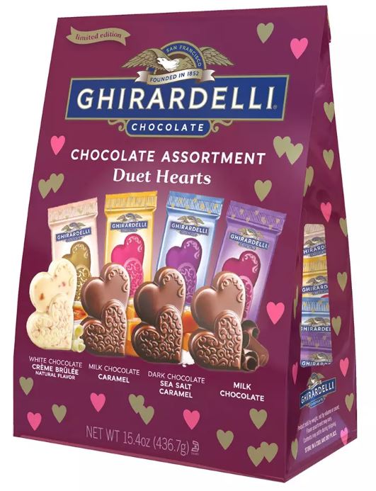 Ghirardelli Chocolate Assortment Duet Hearts , 15.4 oz