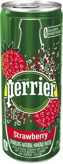 Perrier Strawberry Flavored Sparkling Mineral Water, 10 x 8.45 oz