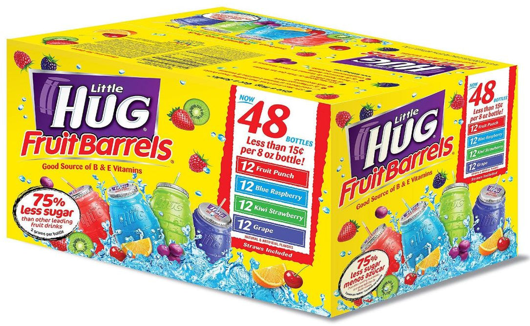 Little Hug Fruit Barrels Variety Packs, 48 ct