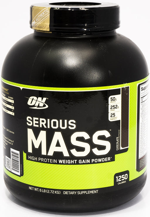 On Serious Mass High Protein Weight Gain Powder, Chocolate, 6 lbs