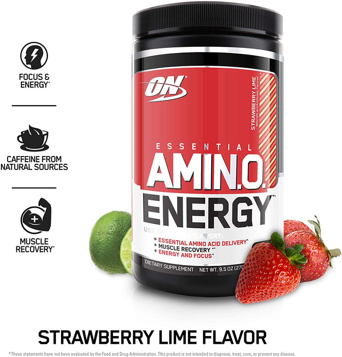 ON Essential AMIN.O. Energy Strawberry Lime Dietary Supplement, 30 servings, 9.5 oz (270 gr)