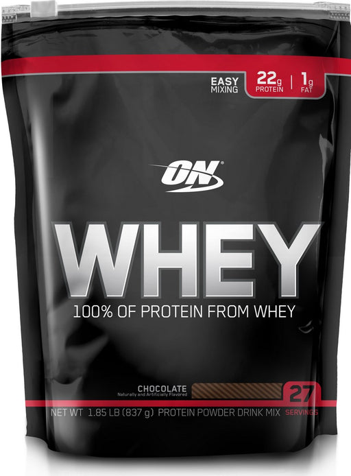 ON Optimum Nutrition 100% Whey Protein Powder, Chocolate, 1.82 lbs