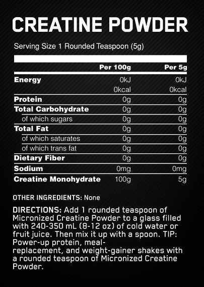 ON Optimum Nutrition Creatine Powder, Unflavored, 150 gr