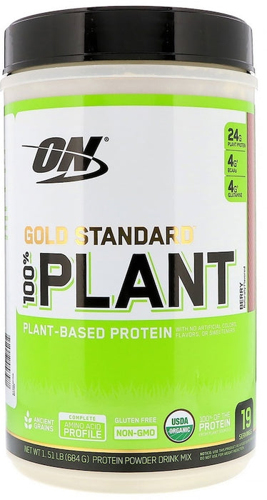 Optimum Nutrition Gold Standard 100% Plant-Based Protein Berry, 1.51 lbs