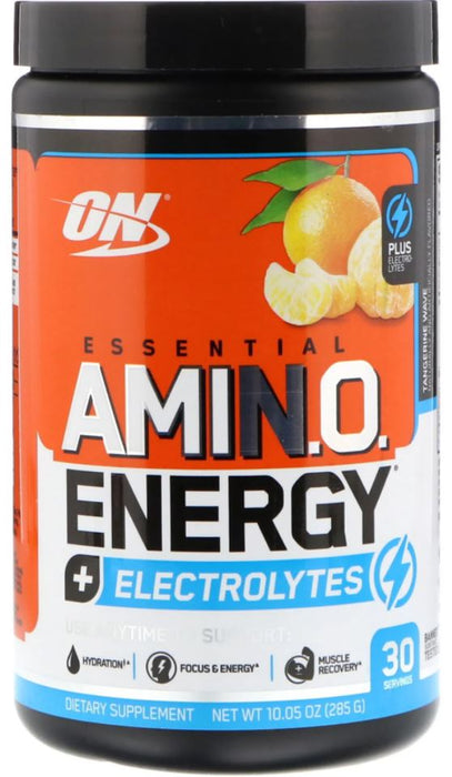 Optimum Nutrition Essential Amino Energy + Electrolytes, Tangerine Wave Flavor , 285 gr