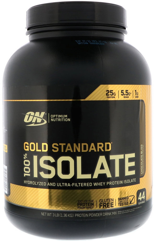 Optimum Nutrition Gold Standard 100% Whey Isolate Protein Chocolate Bliss, 1.64 lbs