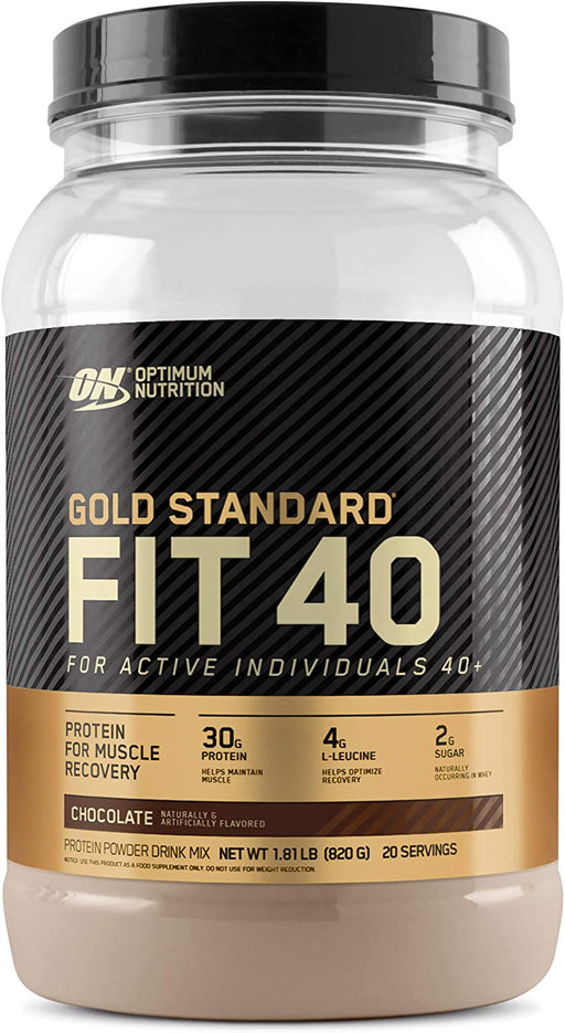 ON Gold Standard FIT 40 Chocolate Protein Powder Mix (for active 40+), 20 servings, 1.81 lbs (820 gr)