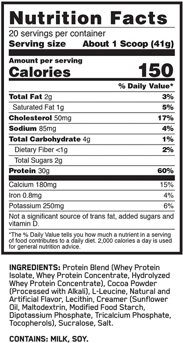 ON Gold Standard FIT 40 Chocolate Protein Powder Mix (for active 40+), 20 servings, 1.81 lbs (820 gr)