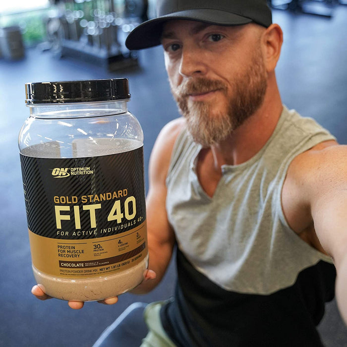 ON Gold Standard FIT 40 Chocolate Protein Powder Mix (for active 40+), 20 servings, 1.81 lbs (820 gr)