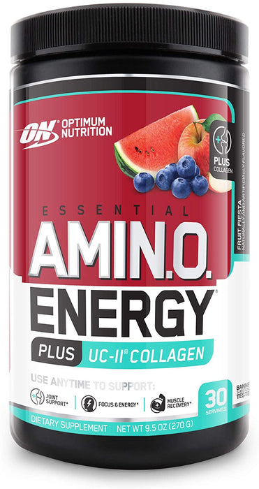 ON Essential AMIN.O. Energy Plus UC-11 Collagen Fruit Fiesta Dietary Supplement, 30 servings, 9.5 oz (270 gr)