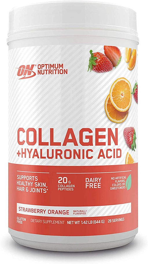 ON Collagen +Hyaluronic Acid Strawberry Orange Dietary Supplement, 28 servings, 1.42 lbs (644 gr)