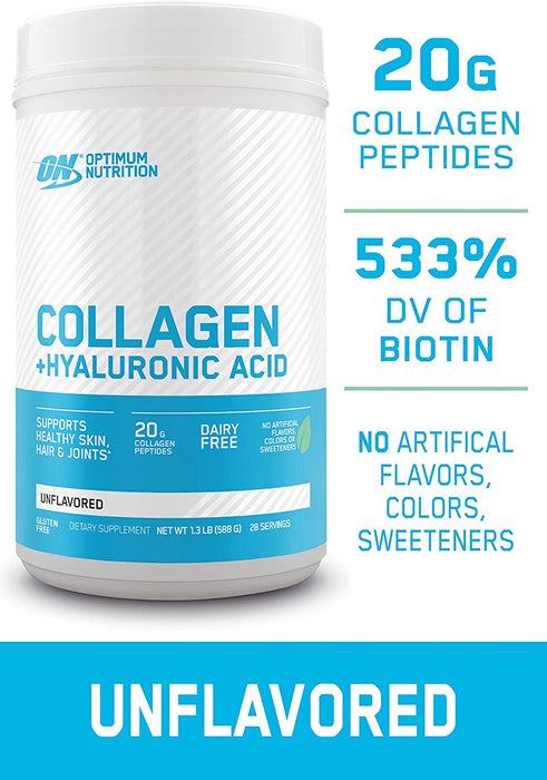 ON Collagen +Hyaluronic Acid Unflavored Dietary Supplement, 28 servings, 1.42 lbs (644 gr)