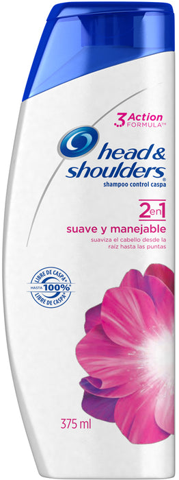 Head & Shoulders 2 in 1 Soft Shampoo, 375 ml, 375 ml