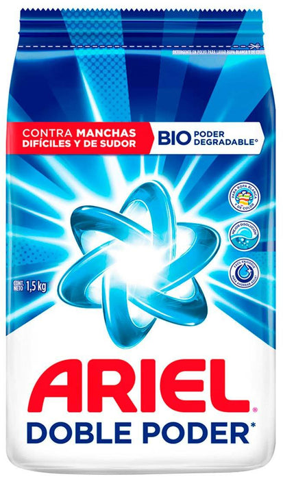 Ariel Double Power Powder Detergent , 1.5 kg