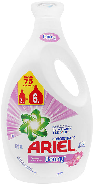 Ariel With Downy Liqud Detergent, 3 L