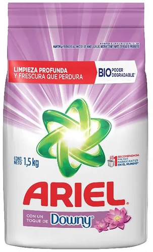 Ariel With Downy Powdered Detergent, 1.5 kg