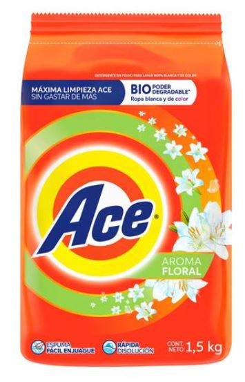 Ace Powder Detergent, Floral Aroma, 1.5 kg