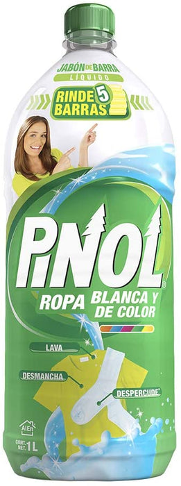 Pinol Liquid Laundry Detergent for White Cloths , 1 L