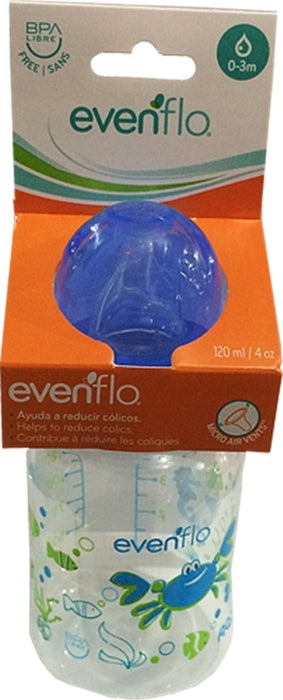 Evenflo Baby Bottle, 0-3 months, 120 ml (4 oz)