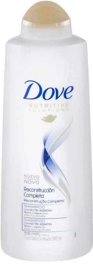 Dove Total Reconstruction Shampoo with Keratin, 946 ml