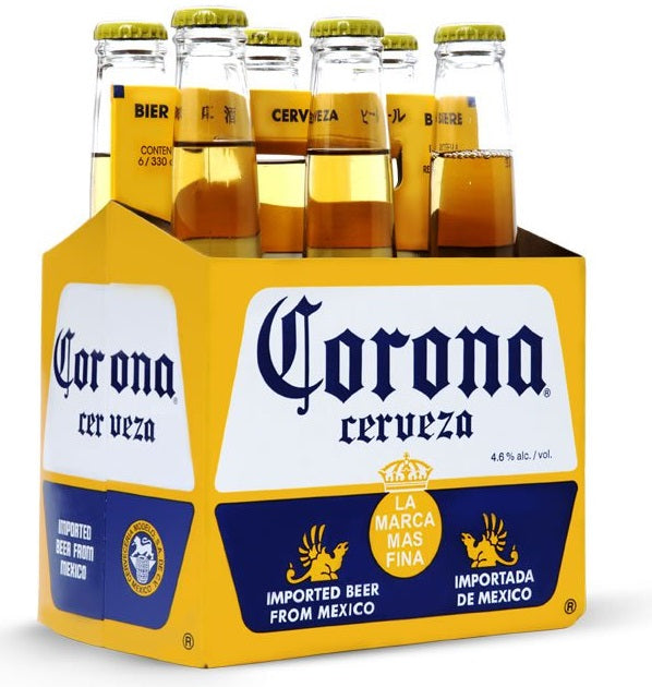Corona Beer Bottles, 6 x 330 ml