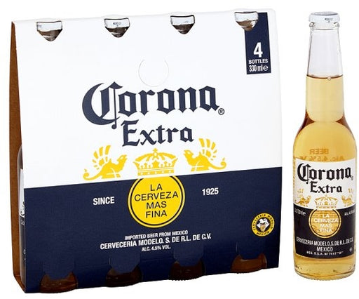 Corona Extra Imported Beer, Value Pack, 4 x 330 ml