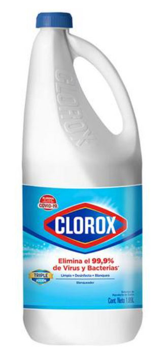 Clorox Original Triple Action Liquid Bleach , 1.89 L