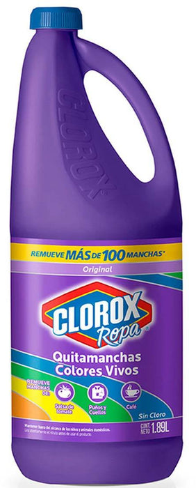 Clorox Liquid Stain Remover Vivid Colors Liquid Laundry Detergent , 1.89 L