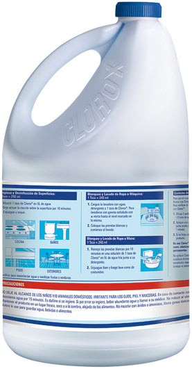 Clorox Original Triple Action Liquid Bleach, Floral Magic Scent , 3.8 L