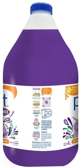 Clorox Poett Lavender Scent Disinfectant Floor Cleaner , 4 L