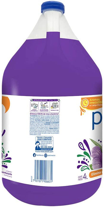 Clorox Poett Lavender Scent Disinfectant Floor Cleaner , 4 L