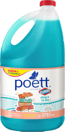 Clorox Poett Alegra Tu Dia Disinfectant Surface Cleaner, 4 L