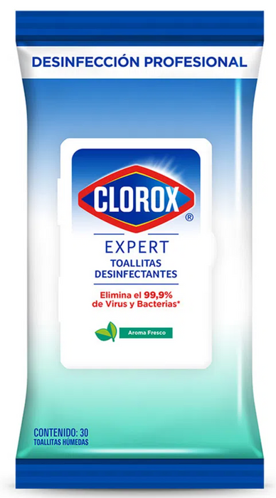 Clorox Expert Disinfecting Wipes, Fresh Aroma Scent, 30 ct