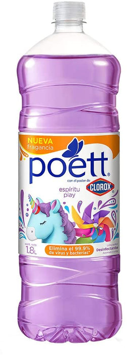 Clorox Poett Multi Purpose Cleaner, Espiritu Play Scent , 1.8 L