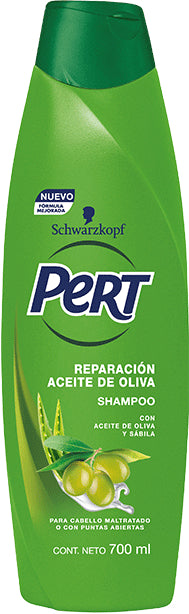 Schwarzkopf Pert Repairing Shampoo with Olive Oil, For Damaged Hair, 700 ml