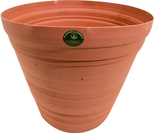 La Ardilla Plastic Terracotta Flowerpot, 14 x 12 inch