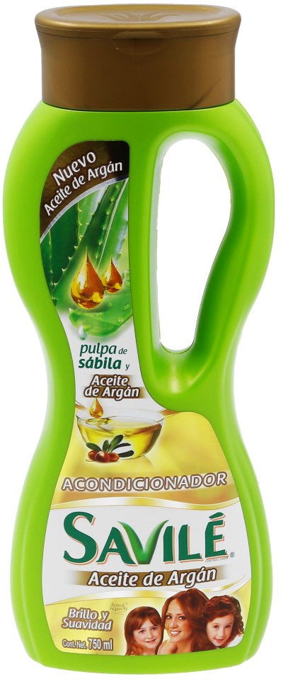 Savile Conditioner with Aloe Pulp & Argan Oil, Shine & Softness , 750 ml