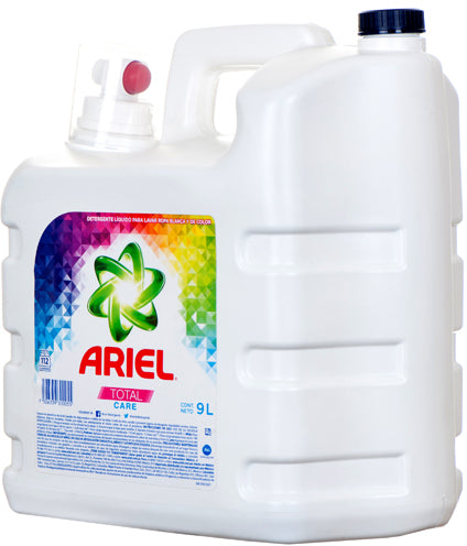 Ariel Color Total Care Laundry Detergent Liquid, 9 L