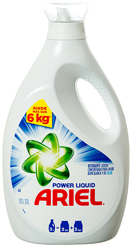 Ariel Original Laundry Detergent Liquid, 3 L