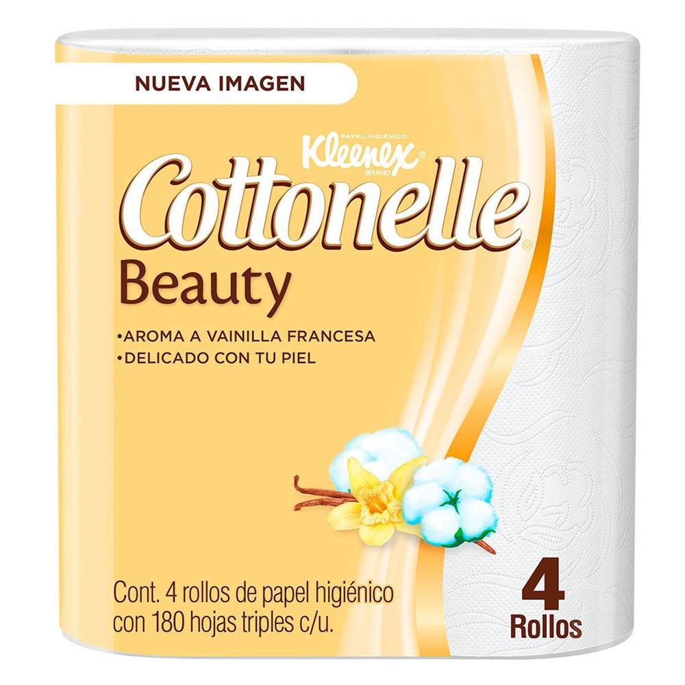 Kleenex Cottonelle Beauty Toilet Paper, 180 Sheets, 4 ct —