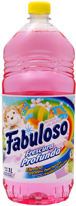 Fabuloso Deep Freshness Antibacterial Cleaner, Baby Aroma, 1 L