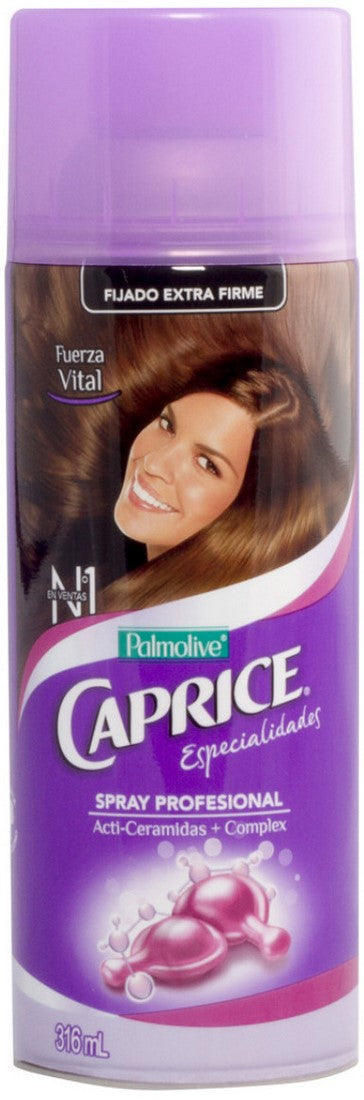 Palmolive Caprice Professional Hair Spray Extra Firm Hold, Acti-Ceramides, 316 ml