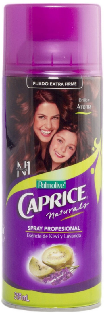 Palmolive Caprice Professional Hair Spray Extra Firm Hold, Kiwi & Lavender Scent, 316 ml