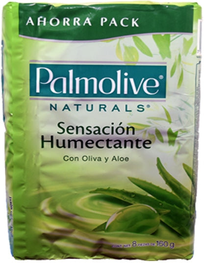 Palmolive Bar Soap Value Pack, Olive & Aloe, 8 x 160 gr