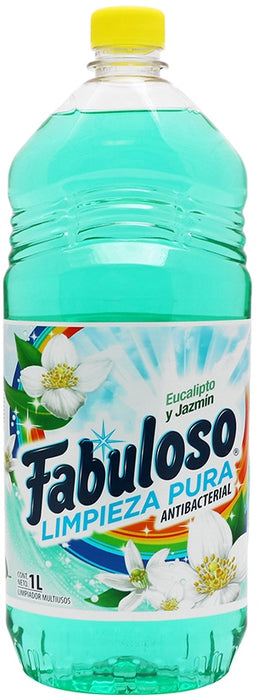 Fabuloso Pure Cleanliness Antibacterial Cleaner, Eucalyptus & Jasmine, 1 L