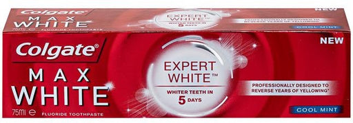 Colgate Max White Expert White Toothpaste, Cool Mint, 75 ml