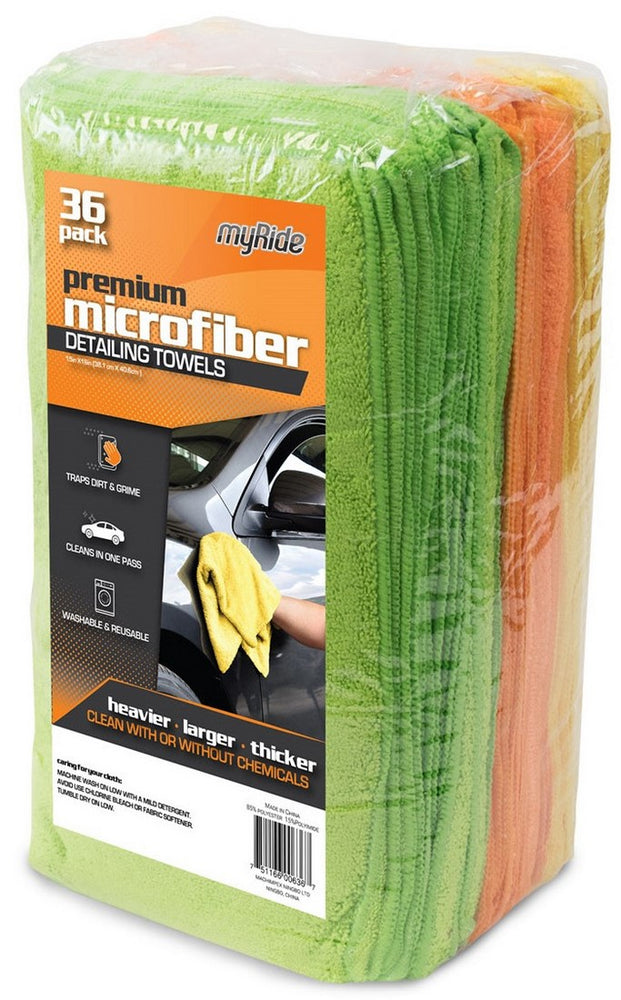 Microtex Microfiber Oversized Cleaning Towels, 36 pc