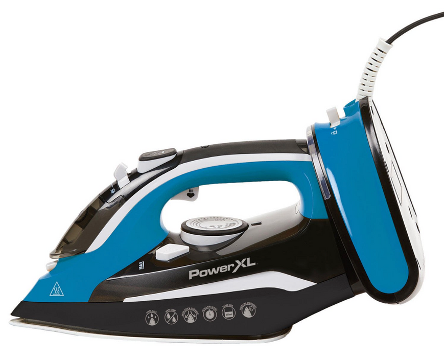 Power XL Cordless Iron & Steamer, Blue , 12.5 oz